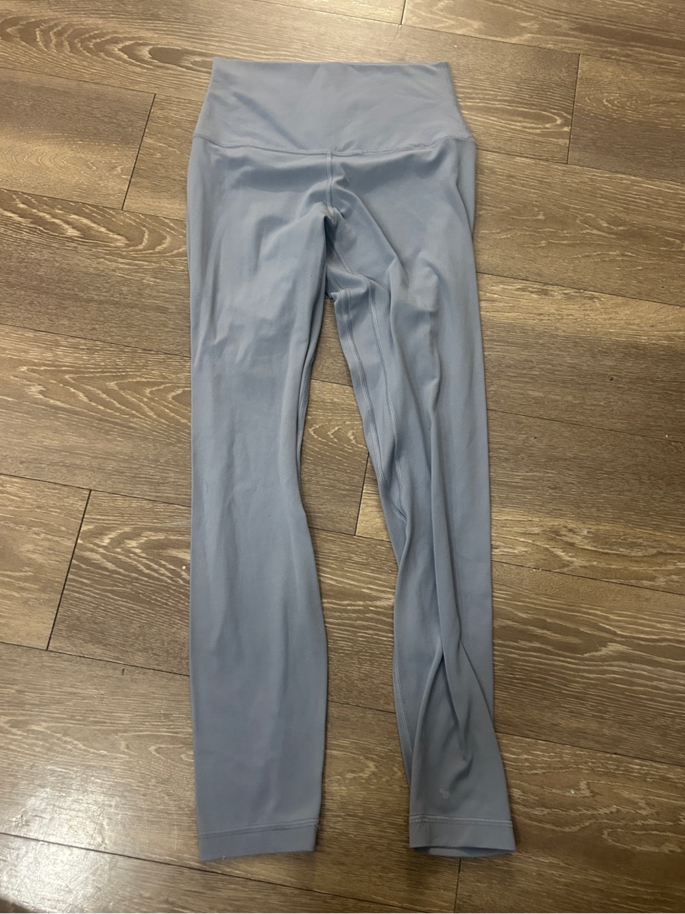 LuluLemon High-Waist Active Leggings in Dusty Blue